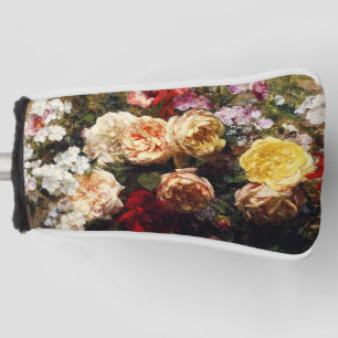 Vintage Summer Flowers by Henri Fantin-Latour Golf Head Cover