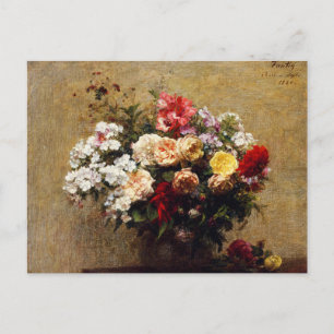 Vintage Summer Flowers by Henri Fantin-Latour Postcard