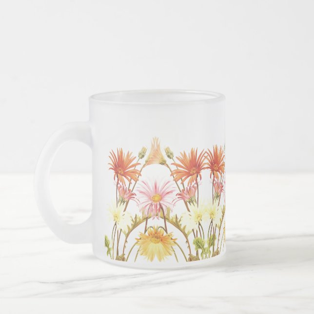 Vintage Summer Flowers Coffee Mug (Left)