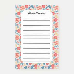 Vintage Summer Garden Blooming Flowers Post-it Notes