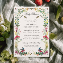 Vintage Summer Garden Floral Baby Shower