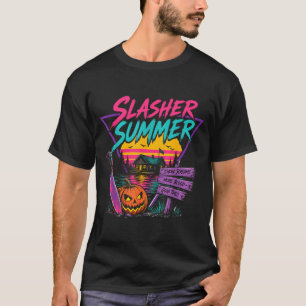 Vintage Summer Halloween Slasher Summer Spooky T-Shirt