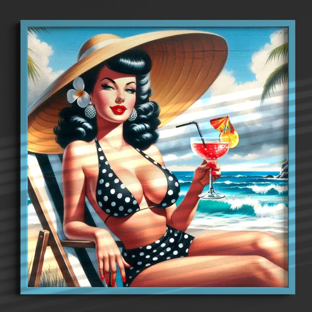 Vintage Summer Pin Up Poster (Creator Uploaded)