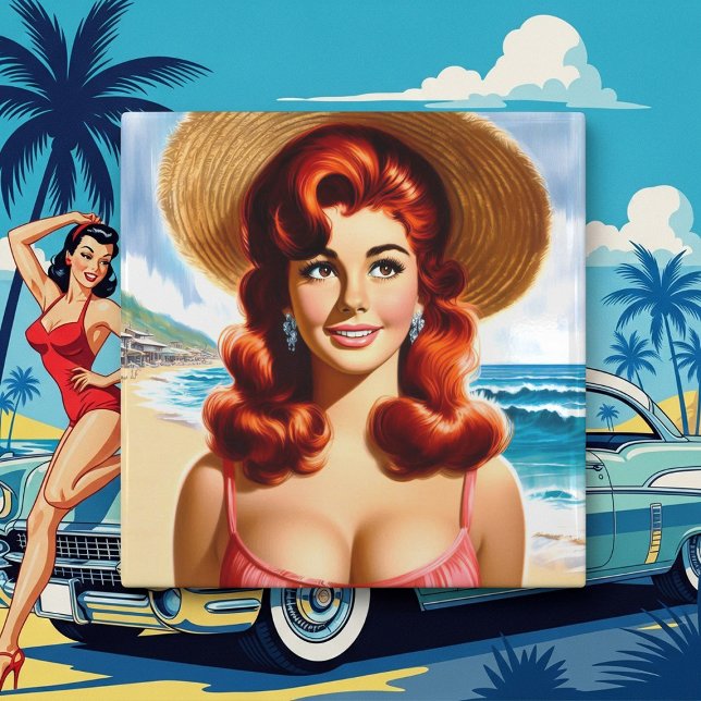 Vintage Summer Pin-up Tile (Creator Uploaded)