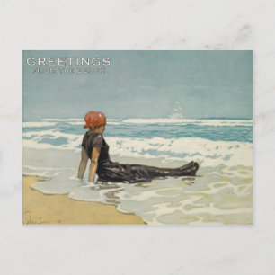 Vintage Summer Postcard From The Beach [Text 2]