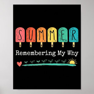 Vintage summer remembering why funny professors poster
