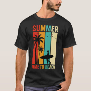 Vintage Summer Surfer Palm Beach Vibes T-Shirt