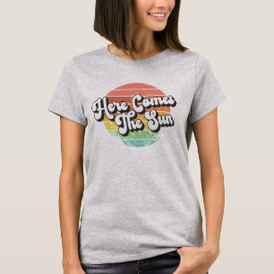 VINTAGE SUMMER T-SHIRTS HERE COMES THE SUN 1960s