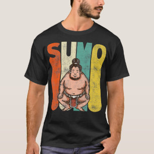 Vintage Sumo Japanese Wrestler Retro  T-Shirt