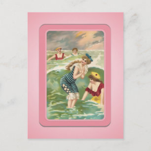 Vintage Sun Bather Beach Babes Postcard
