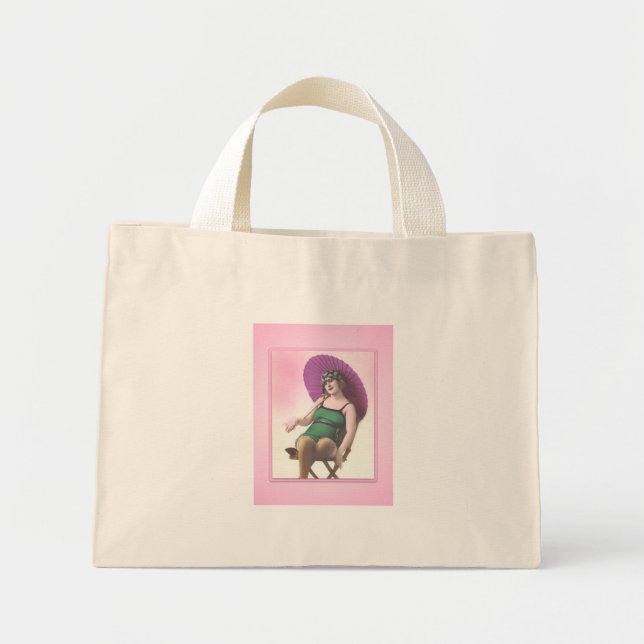 Vintage Sun Bather Tote (Front)