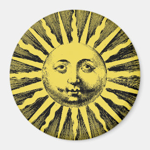 Vintage Sun Face Magnet