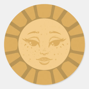 Vintage Sun Sticker