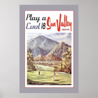 Vintage Sun Valley Golf Sports Travel Retro