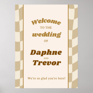Vintage Sun Wedding Welcome Sign