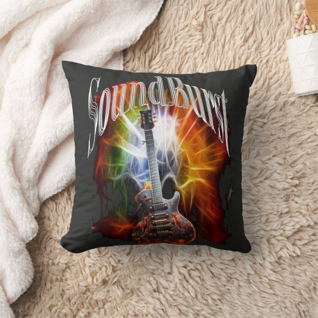 Vintage Sunburst Guitar Cushion (Blanket)