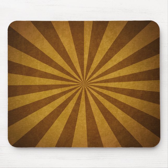 Vintage Sunburst Mouse Mat (Front)