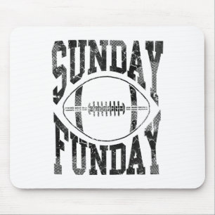 Vintage Sunday Funday Footll Men Women Kids  Mouse Mat