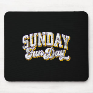Vintage Sunday Funday Minnesota Football Retro Fun Mouse Mat