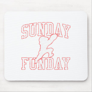 Vintage Sunday Funday New England Football Retro T Mouse Mat