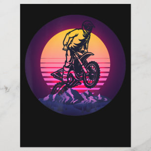Vintage Sundown Motorbike Gift For Bikers