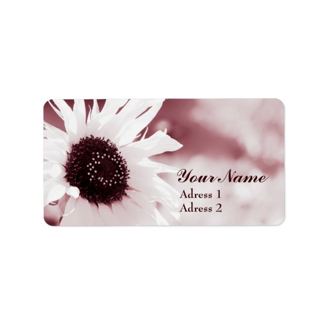 Vintage Sunflower - Address Label (Front)