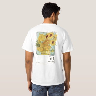 Vintage Sunflower Art T-Shirt for Men