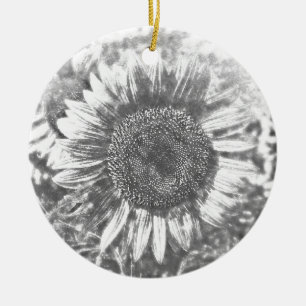 Vintage Sunflower artwork #1 - Ornaments