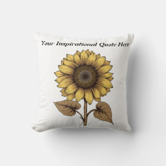 Vintage Sunflower Bloom Cushion