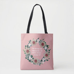 Vintage Sunflower Floral Wreath Timeless Quote Tote Bag