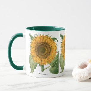 Vintage Sunflower Flower by Basilius Besler Mug