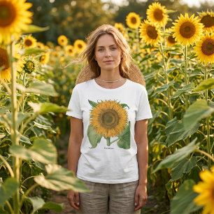 Vintage Sunflower Flower by Basilius Besler T-Shirt