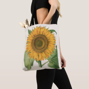 Vintage Sunflower Flower by Basilius Besler Tote Bag