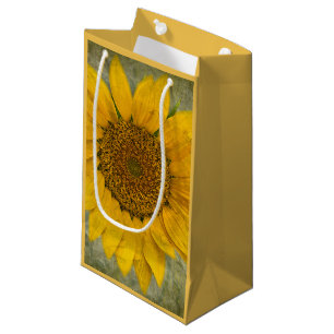 Vintage Sunflower Medium Gift Bag