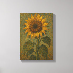 Vintage Sunflower Wall Art – Rustic Botanical Home