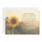 Vintage sunflower wedding invitations