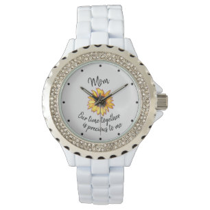 Vintage Sunflower with Our Time Together Mum Quote Watch