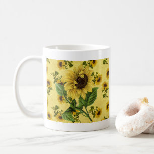 Vintage Sunflowers Coffee Mug