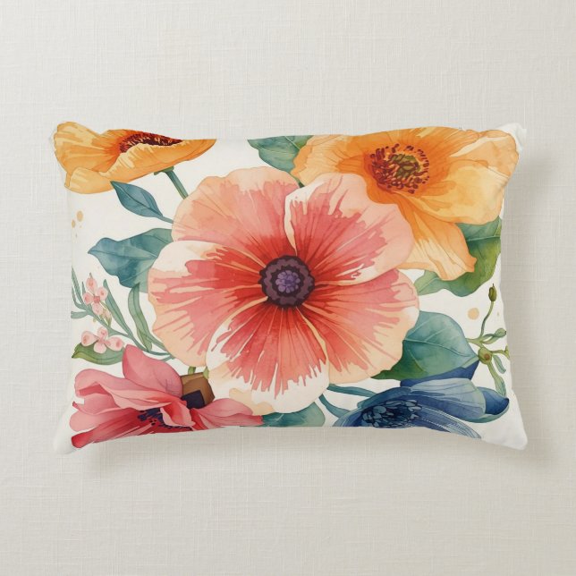 Vintage Sunflowers Decorative Cushion (Front)