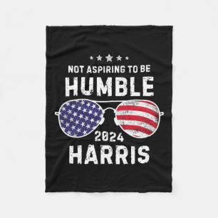 Vintage Sungles Not Aspiring To Be Humble Kamala H Fleece Blanket