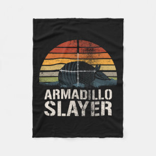 Vintage Sunset Armadillo Slayer Armadillo Hunter G Fleece Blanket