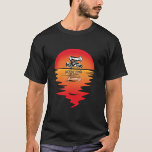 Vintage Sunset Dirt Track Racing Race Car Sprint C T-Shirt