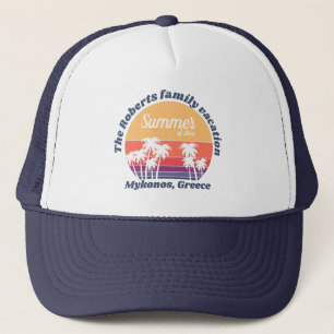Vintage Sunset Family Summer Vacation 20xx Trucker Hat