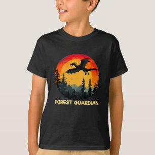 Vintage Sunset Forest Dragon T-Shirt