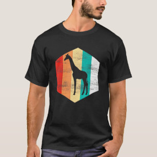 Vintage Sunset Giraffe Silhouette Animal Mens Wome T-Shirt