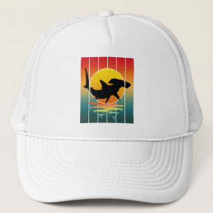 Vintage Sunset Hammerhead Shark  Trucker Hat