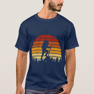 Vintage Sunset Hiking Gift For Hikers and T-Shirt
