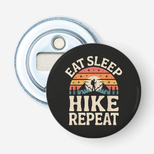 Vintage Sunset Hiking - Mountain Adventure Bottle Opener