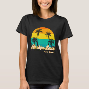 Vintage Sunset Ho'okipa Beach Hawaii Summer Vacati T-Shirt