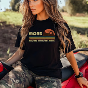 Vintage Sunset Moab Utah - Arches National Park T-Shirt